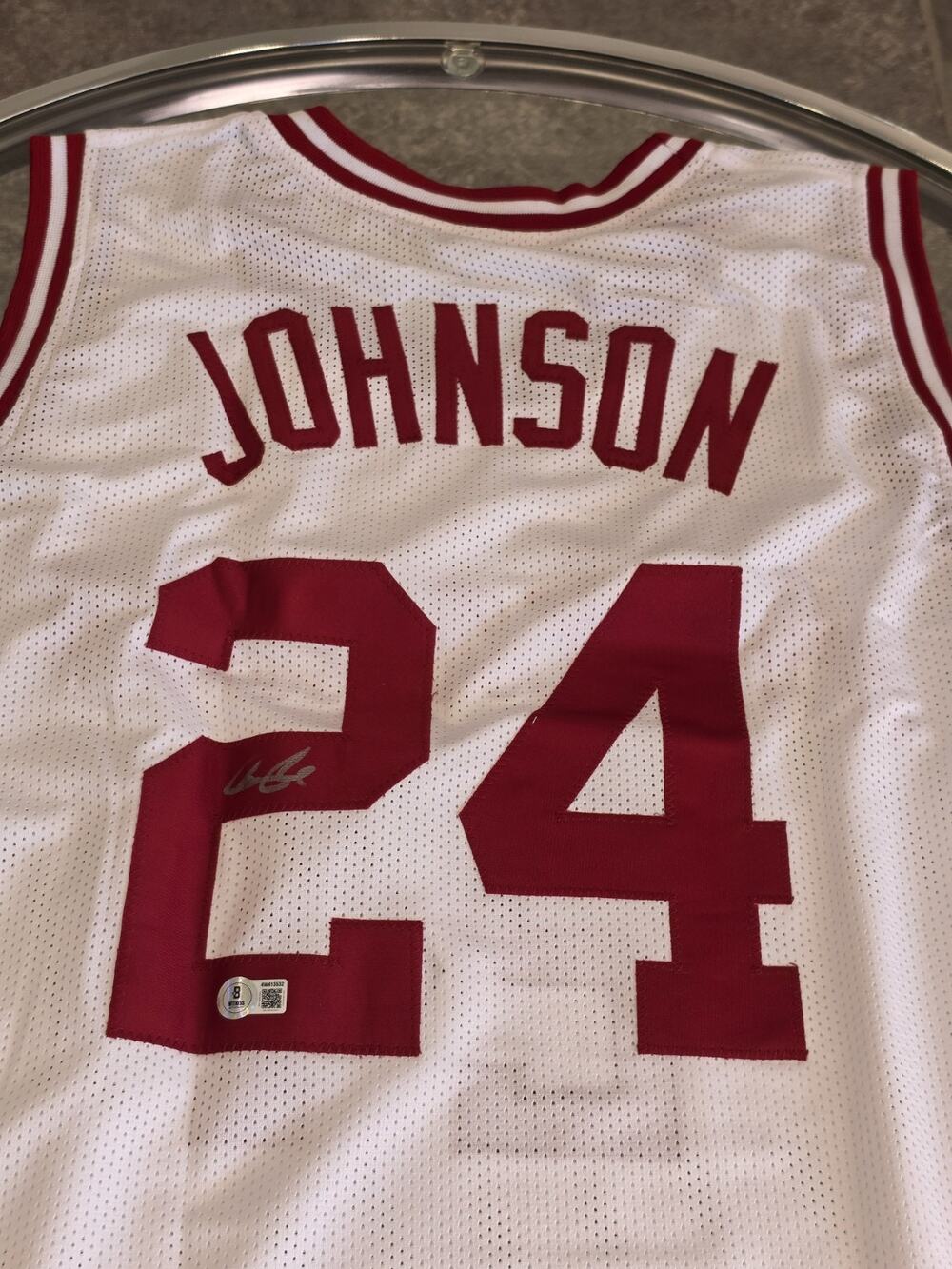 Joe Johnson Autographed/Signed Jersey Beckett White Custom Jersey